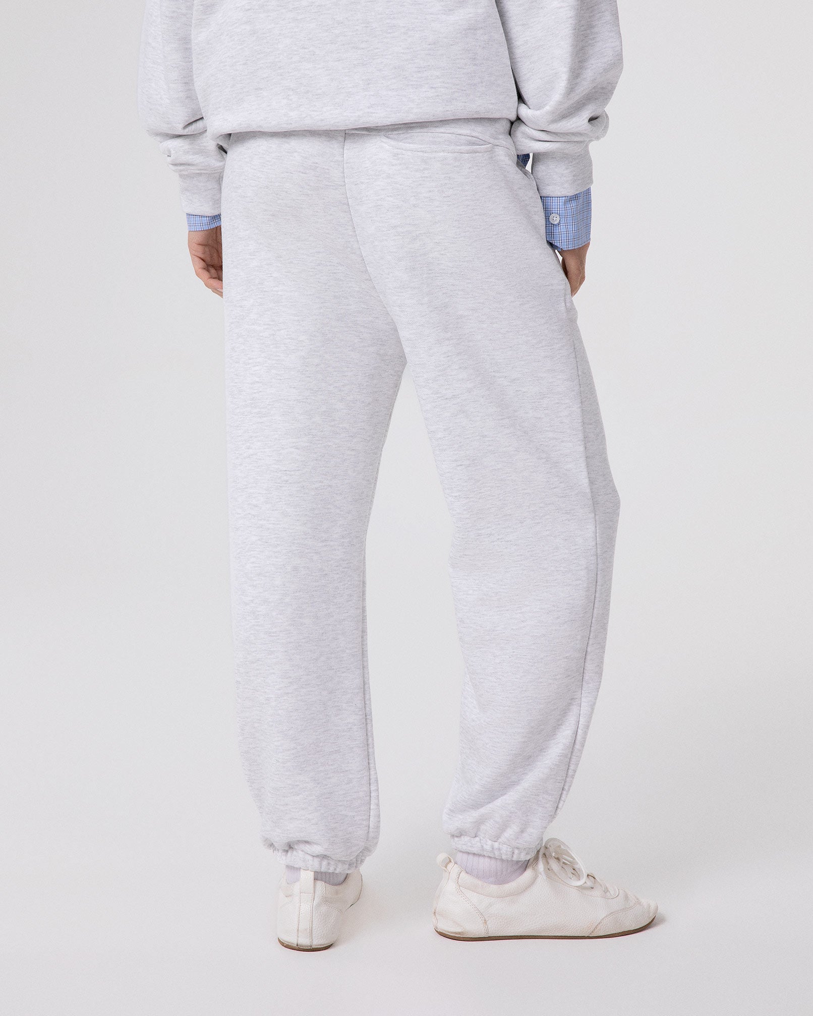 PANTALONE IN FELPA OVER CON ELASTICO AL FONDO