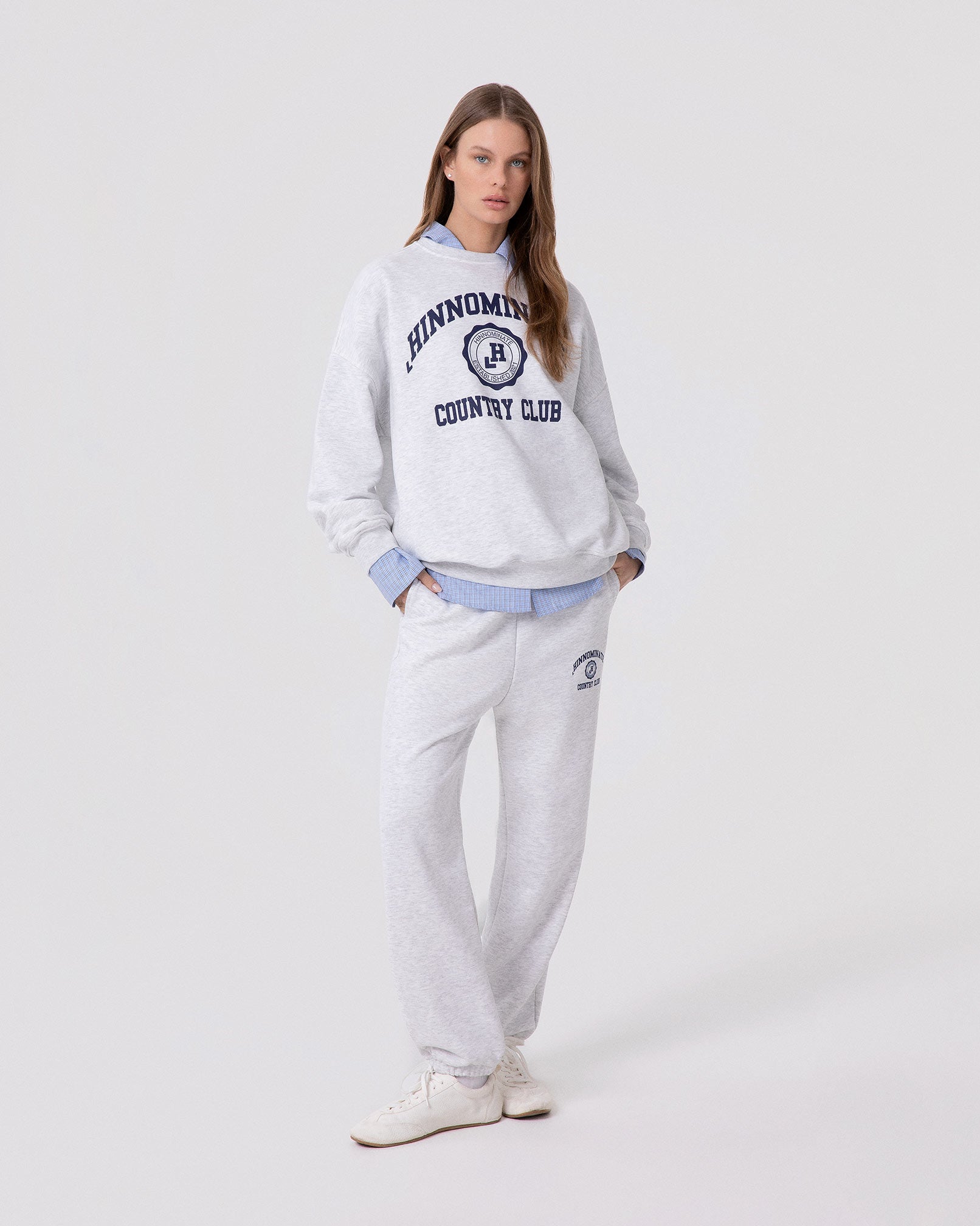 PANTALONE IN FELPA OVER CON ELASTICO AL FONDO