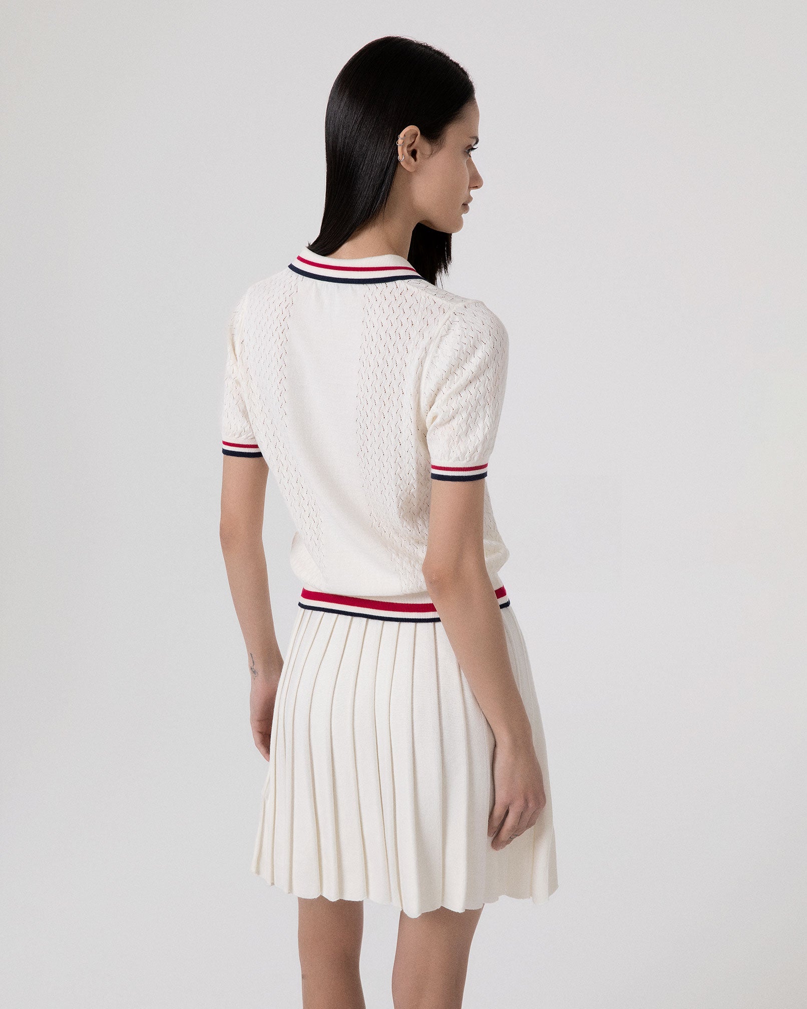 POLO M/M IN MAGLIA CON COLLO E FONDO MANICHE SMACCHINATI