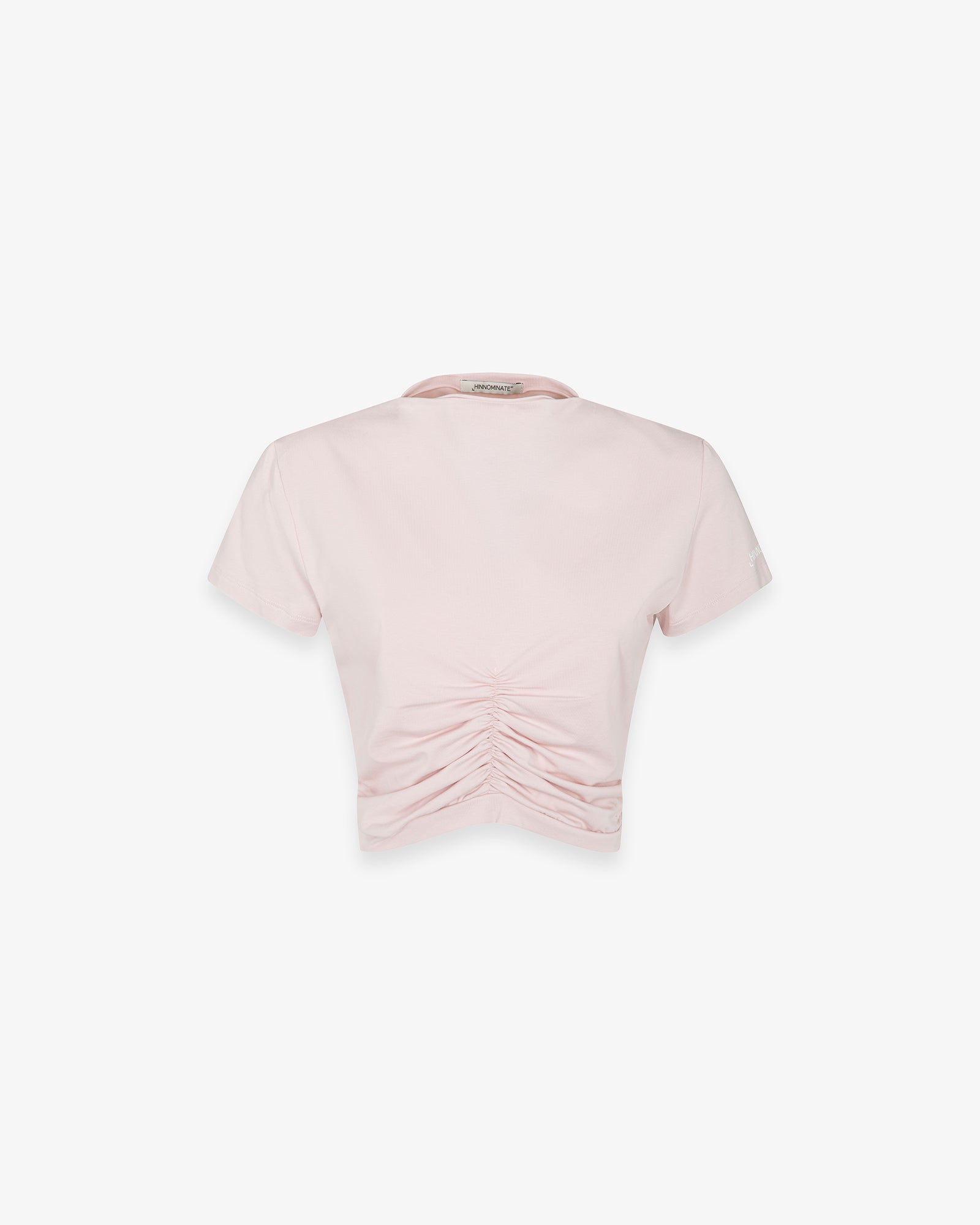 T-SHIRT IN BIELASTICO CON ARRICCIATURE DAVANTI