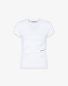 T-SHIRT IN BIELASTICO CON FIANCHI ARRICCIATI