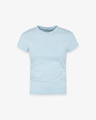 T-SHIRT IN BIELASTICO CON FIANCHI ARRICCIATI
