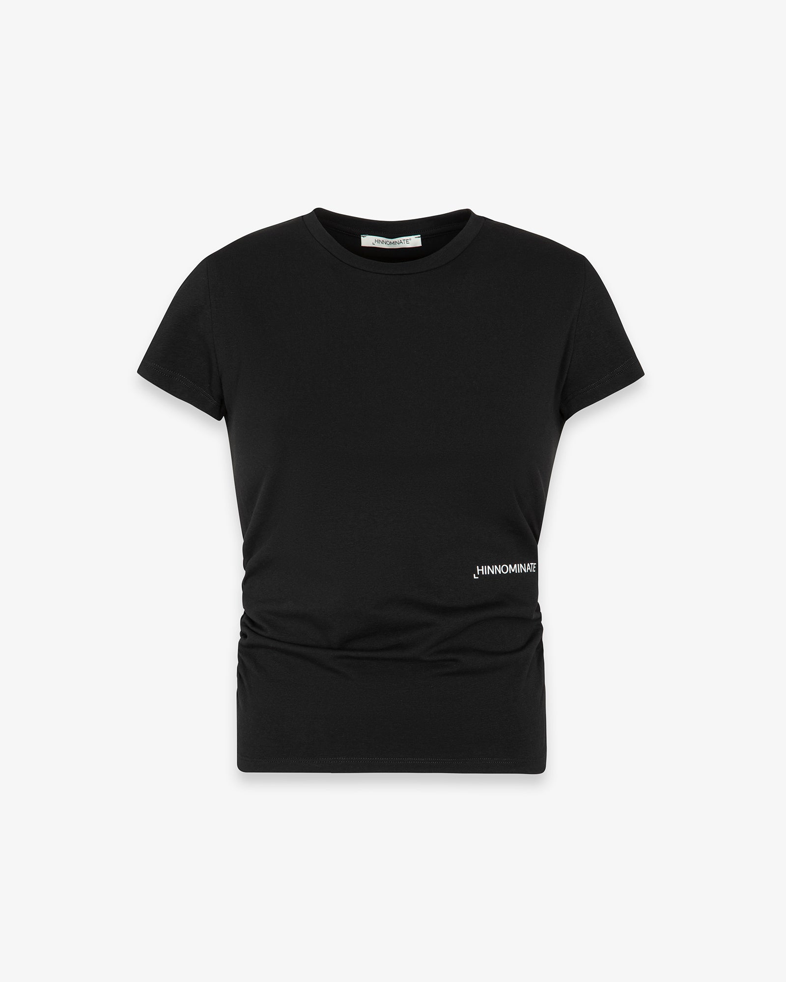 T-SHIRT IN BIELASTICO CON FIANCHI ARRICCIATI