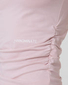 T-SHIRT IN BIELASTICO CON FIANCHI ARRICCIATI