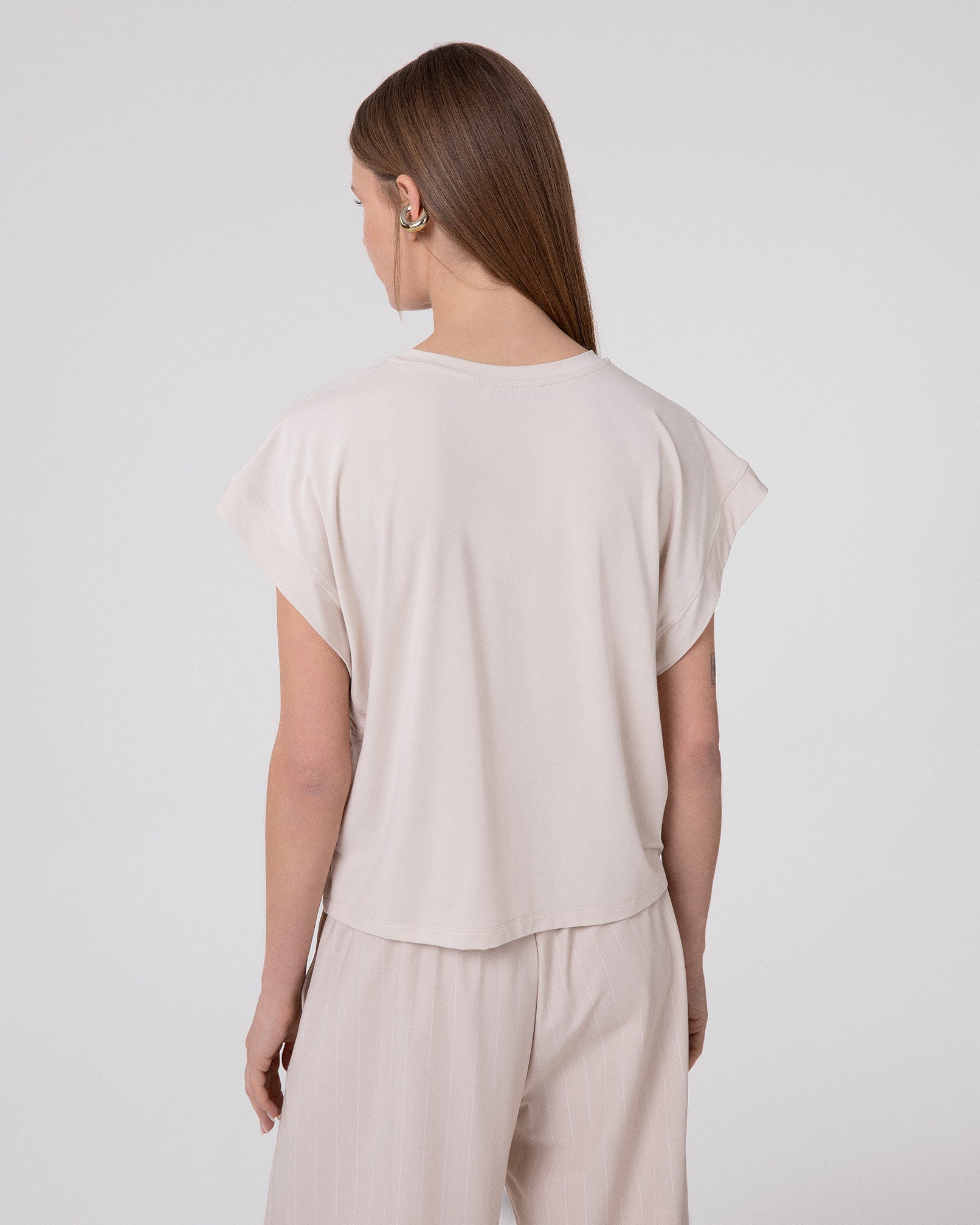 T-SHIRT IN VISCOSA OVER
