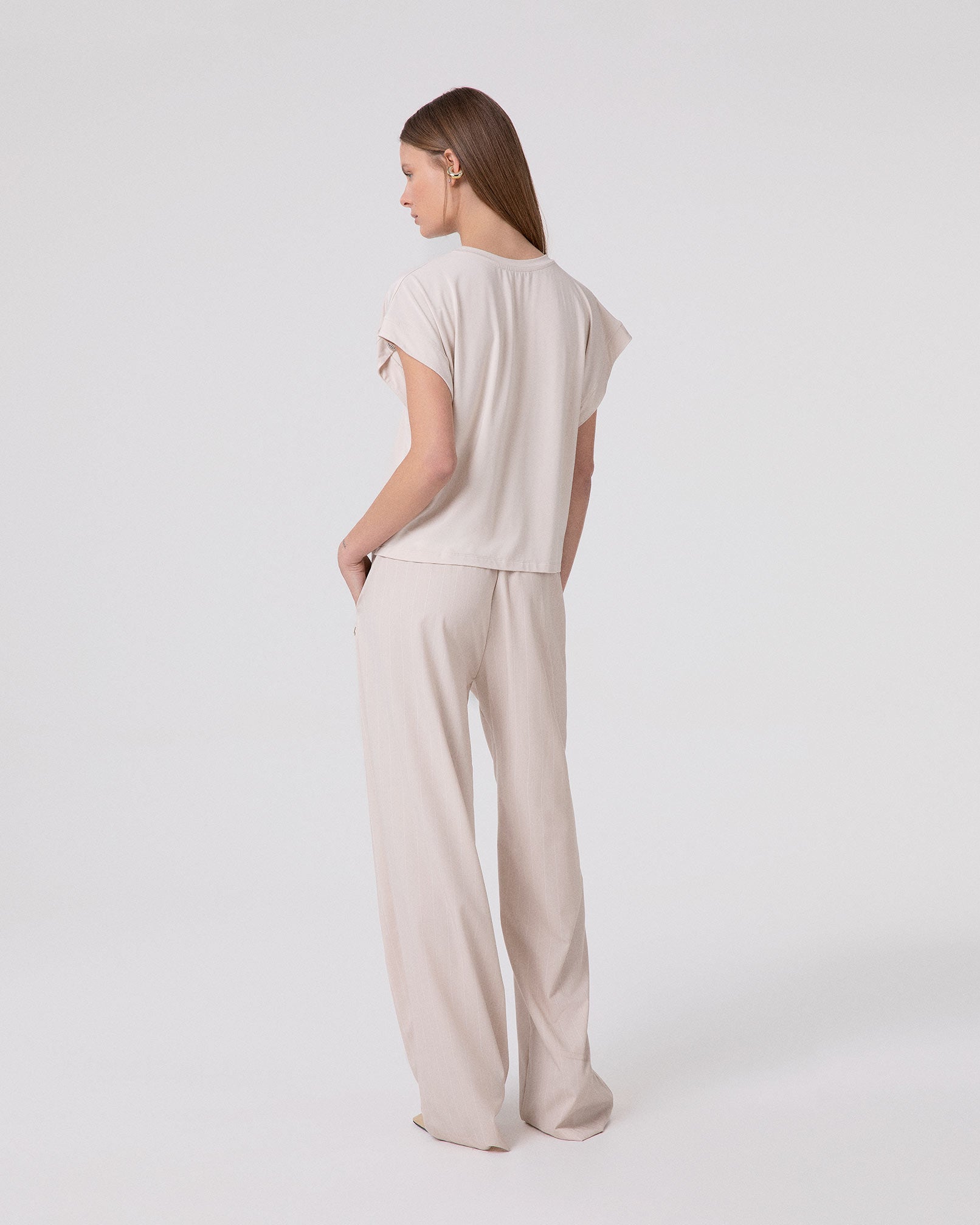 T-SHIRT IN VISCOSA OVER
