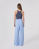 TOP IN COSTINA CON SCOLLO ALL'AMERICANA