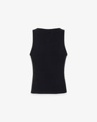 CROP TOP A CANOTTA IN COSTINA CON BOTTONI SUL DAVANTI