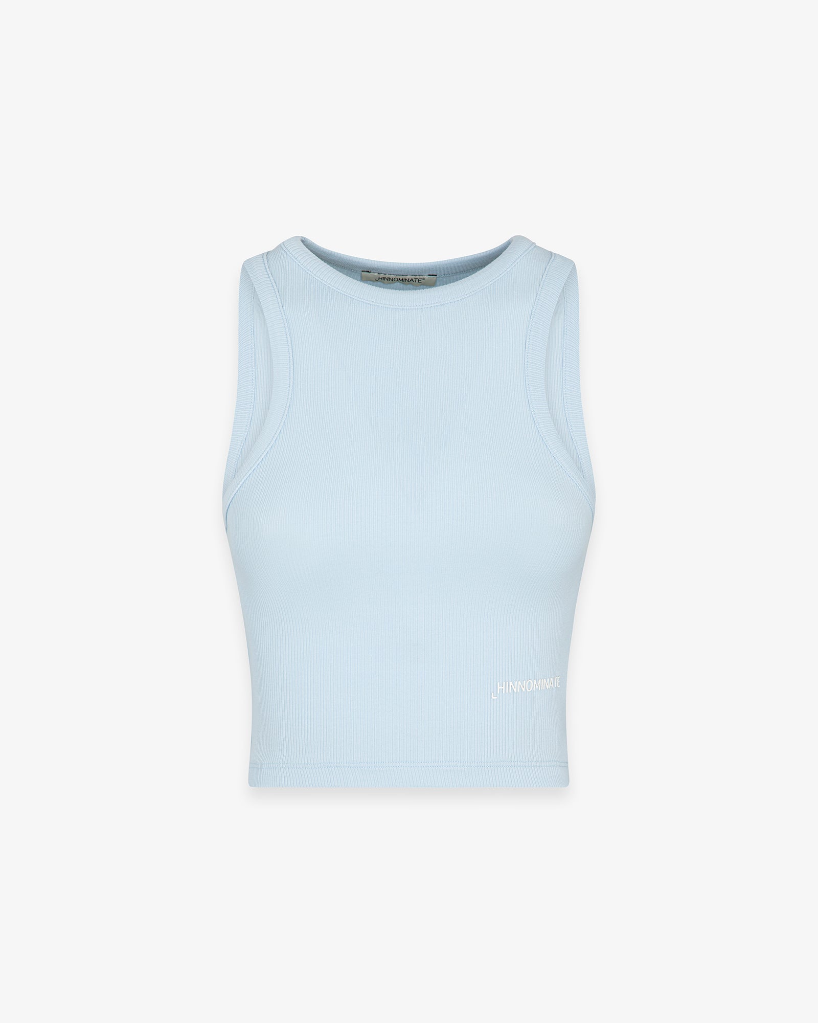 CROP TOP IN COSTINA CON SCOLLO ALL'AMERICANA
