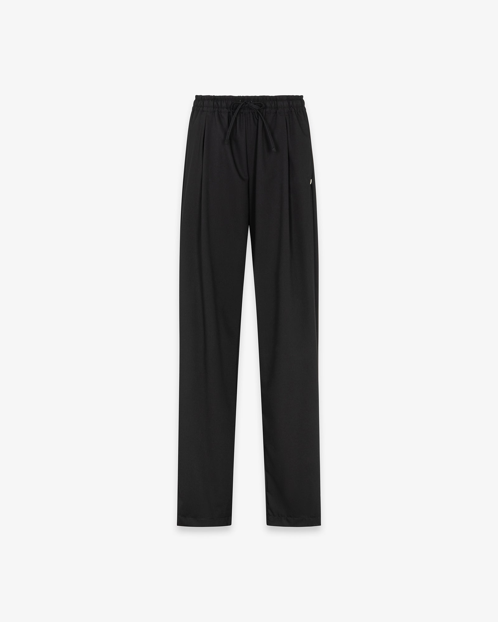 PANTALONE DRITTO CON PENCES CON CINTO LOGATO