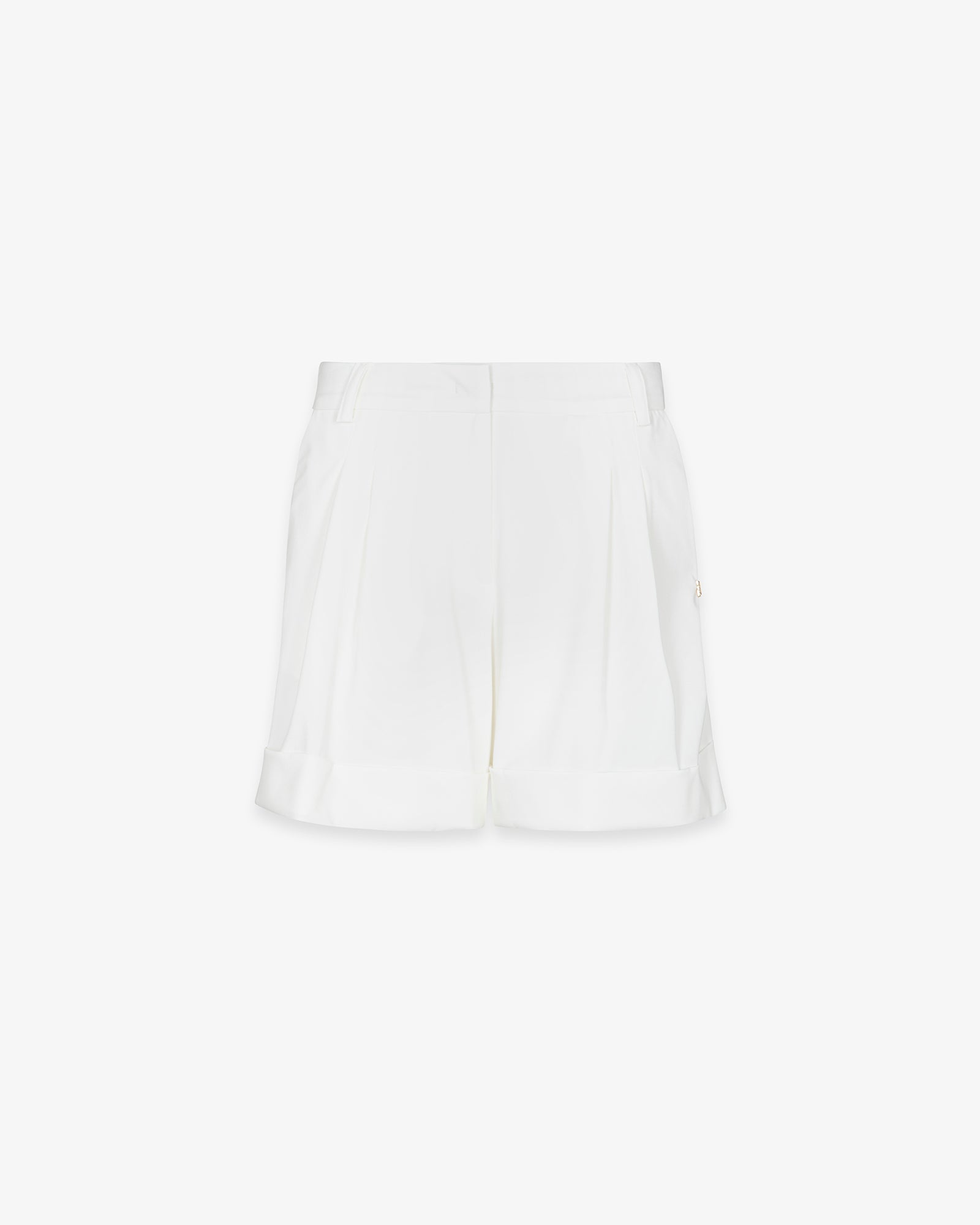 SHORTS CON RISVOLTO E PENCES