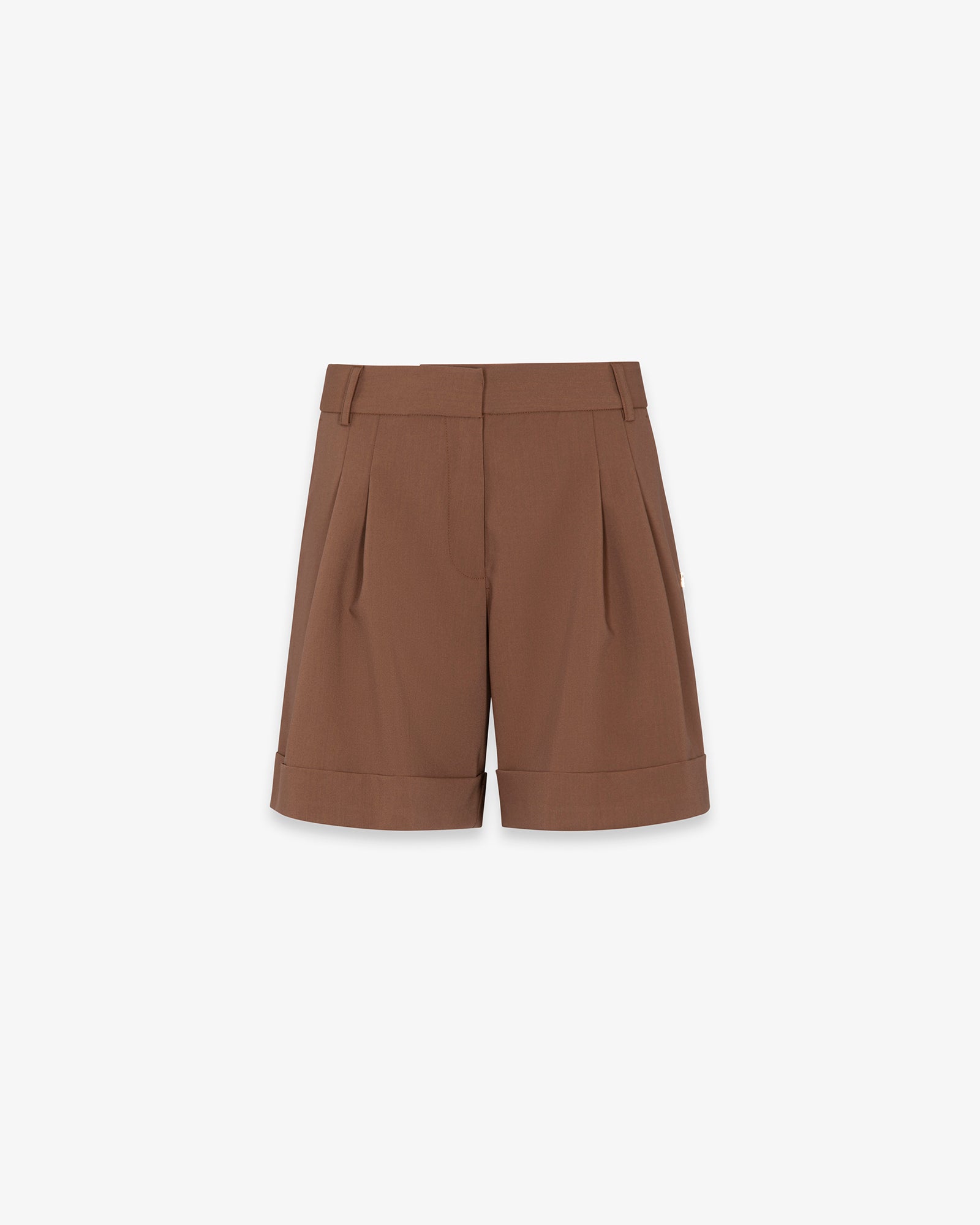 SHORTS CON RISVOLTO E PENCES