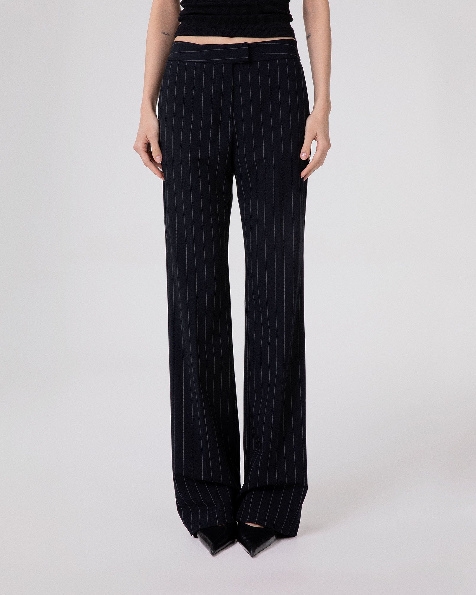 PANTALONE GESSATO ASCIUTTO