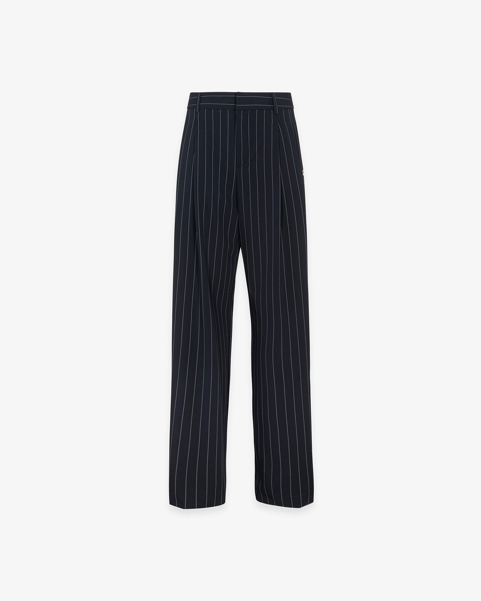 PANTALONE GESSATO OVER CON PENCES