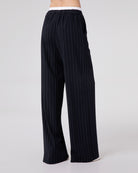 PANTALONE GESSATO MORBIDO CON ELASTICO E BOXER IN VITA