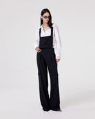 OVER PINSTRIPE OVERALL WITH BIG SIDE POCKETS