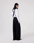 OVER PINSTRIPE OVERALL WITH BIG SIDE POCKETS