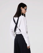 OVER PINSTRIPE OVERALL WITH BIG SIDE POCKETS