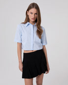 CAMICIA CORTA IN COTONE A MEZZE MANICHE