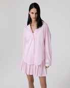 CAMICIA BASICA RIGATA IN COTONE