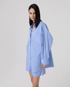 CAMICIA IN COTONE RIGATA OVER