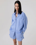 CAMICIA IN COTONE RIGATA OVER