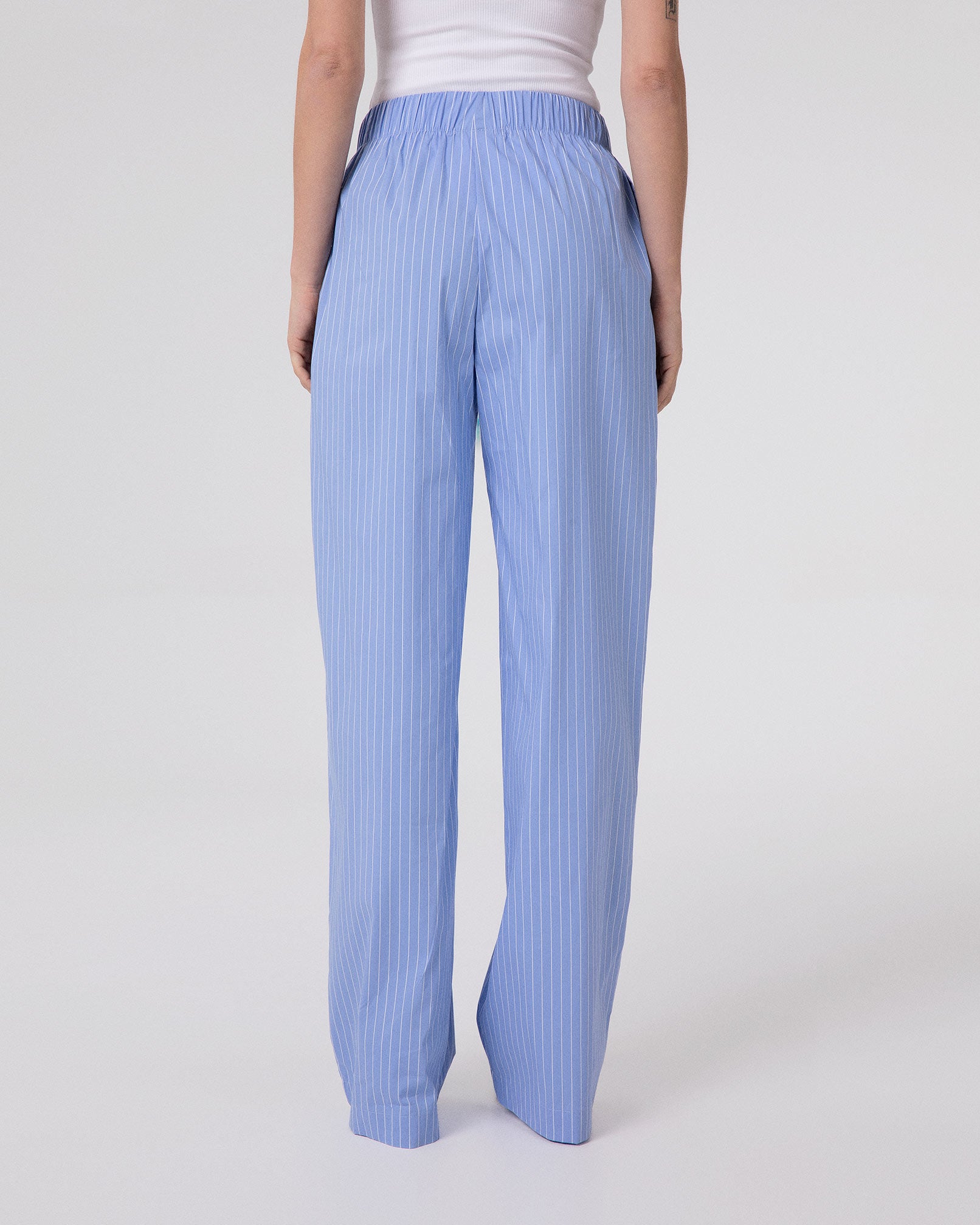 PANTALONE DRITTO RIGATO IN COTONE