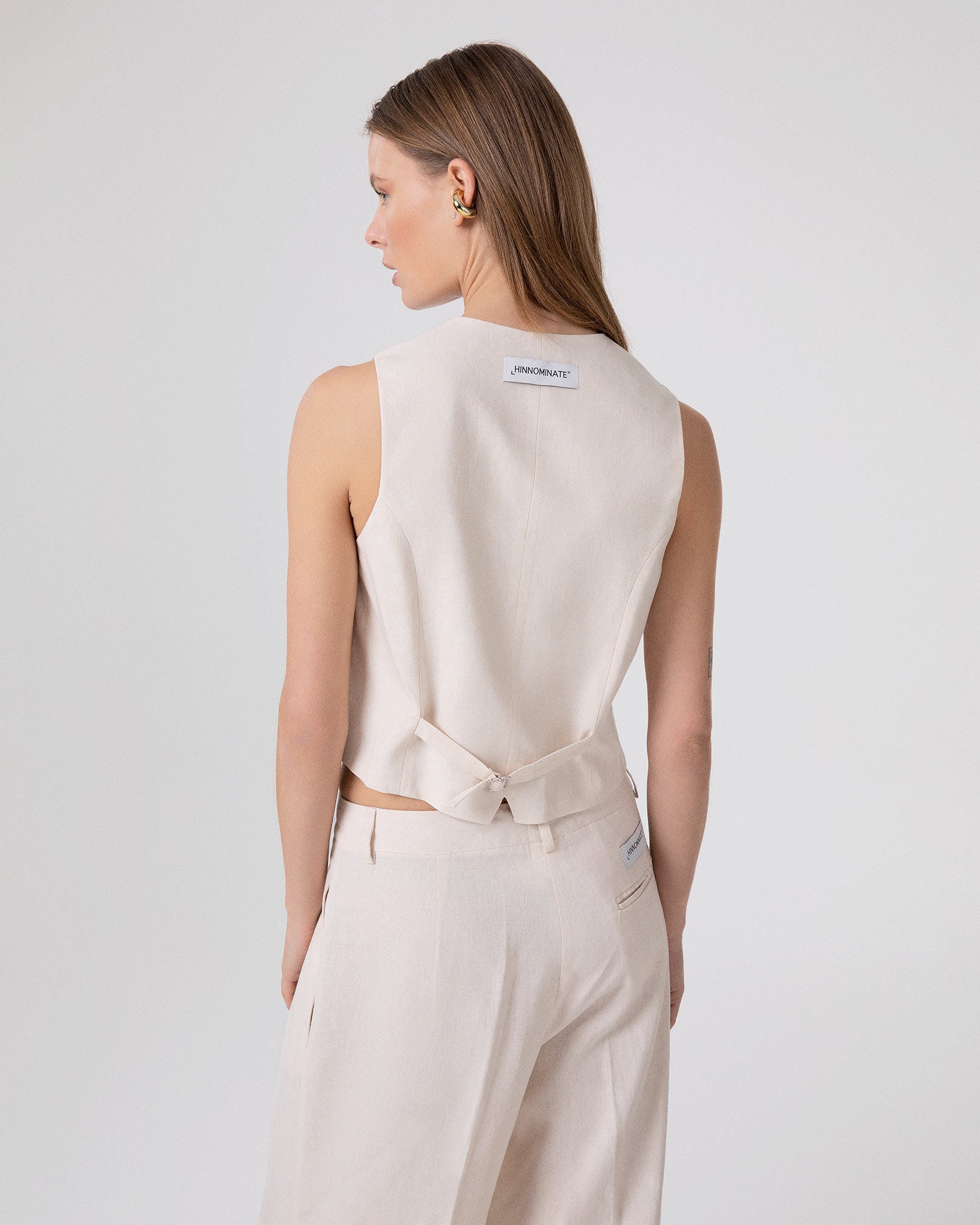GILET IN LINO