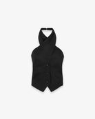 TOP IN LINO CON INCROCIO AL COLLO
