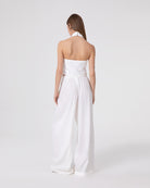 PANTALONE LARGO DRITTO IN LINO