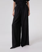 PANTALONE LARGO DRITTO IN LINO