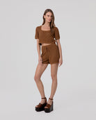 SHORTS IN MAGLIA TRAFORATA