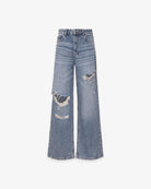 JEANS BAGGY FIT IN DENIM CON ROTTURE