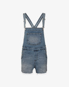 DENIM OVERALL SHORTS