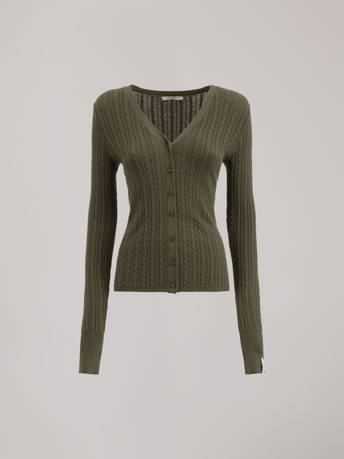 CARDIGAN IN MAGLIA CON SCOLLO A "V"