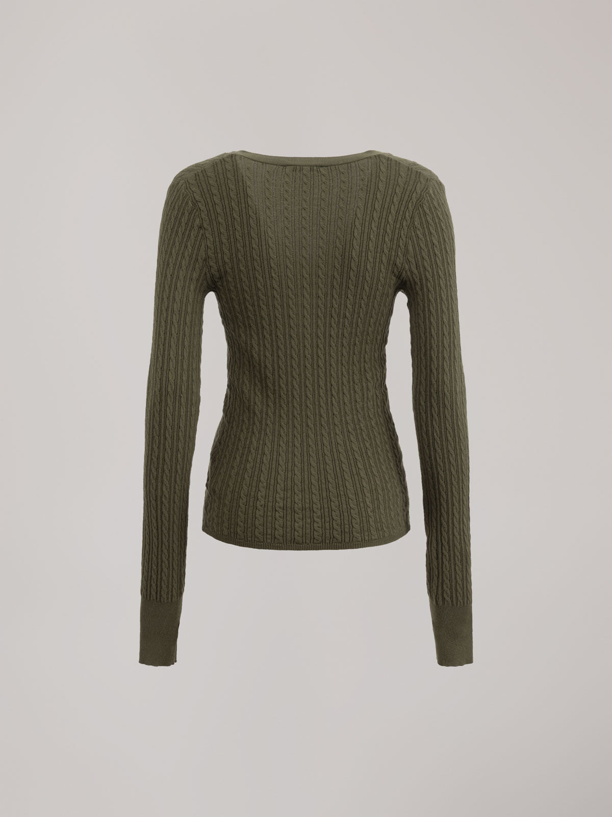 CARDIGAN IN MAGLIA CON SCOLLO A "V"