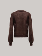 MAGLIA CON SCOLLLO A "V" IN MOHAIR