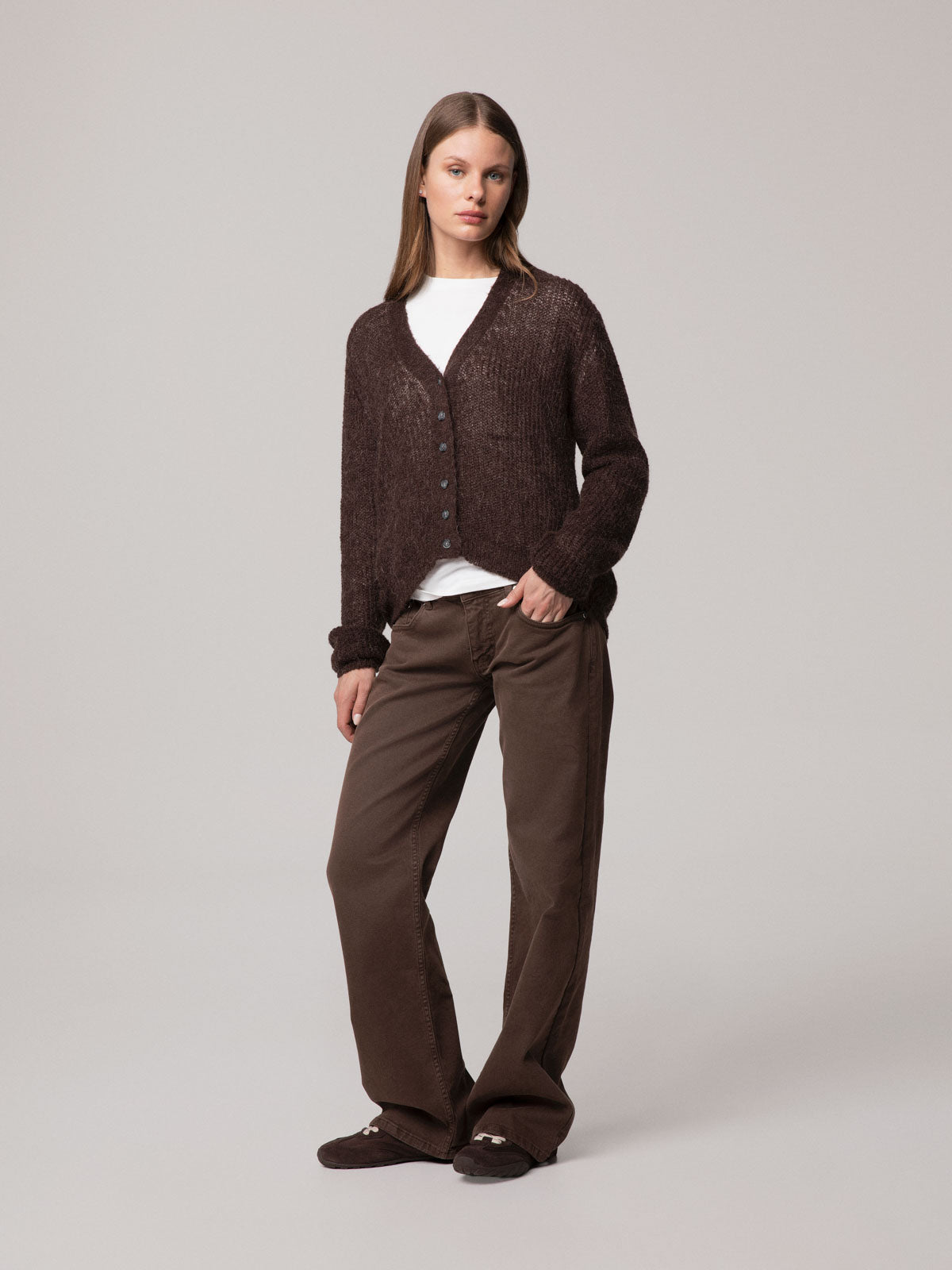 CARDIGAN CORTO IN MOHAIR