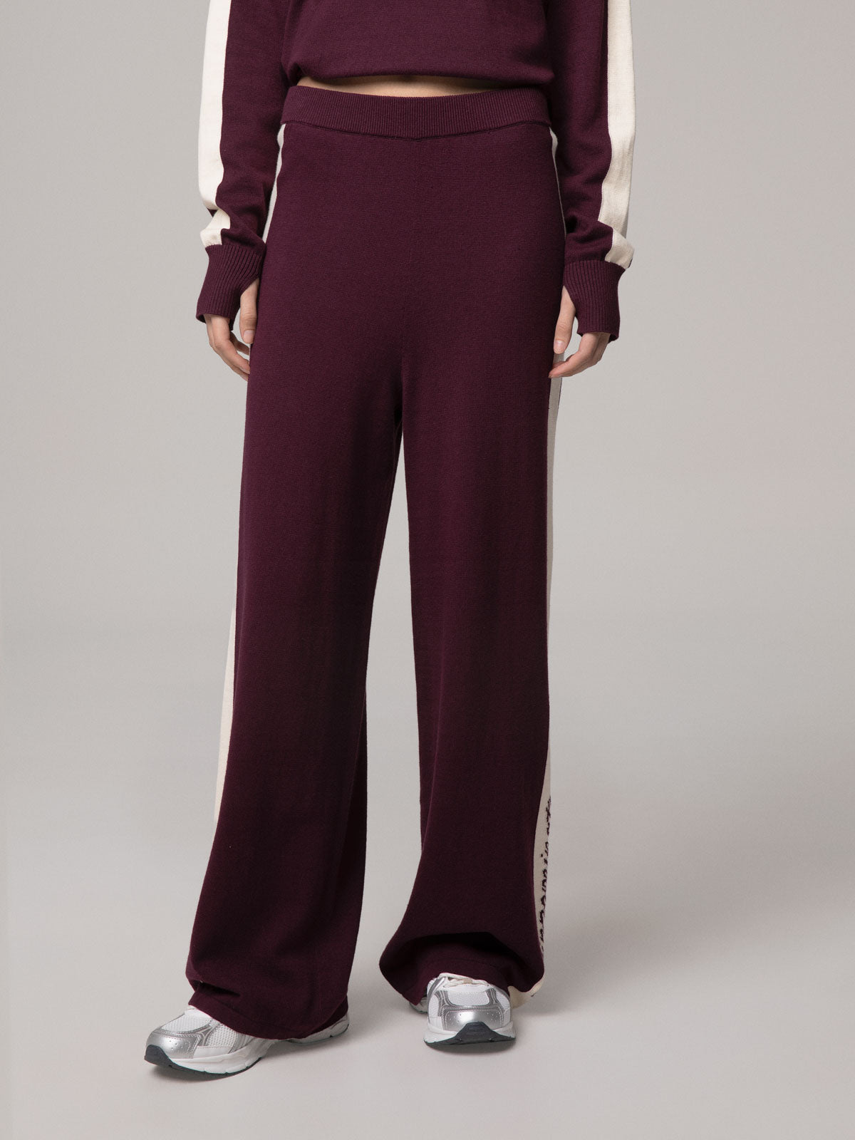 PANTALONE A PALAZZO IN MAGLIA