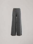 PANTALONE A PALAZZO IN MAGLIA RASATO