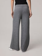 PANTALONE A PALAZZO IN MAGLIA RASATO