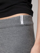 PANTALONE A PALAZZO IN MAGLIA RASATO