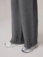 PANTALONE A PALAZZO IN MAGLIA RASATO