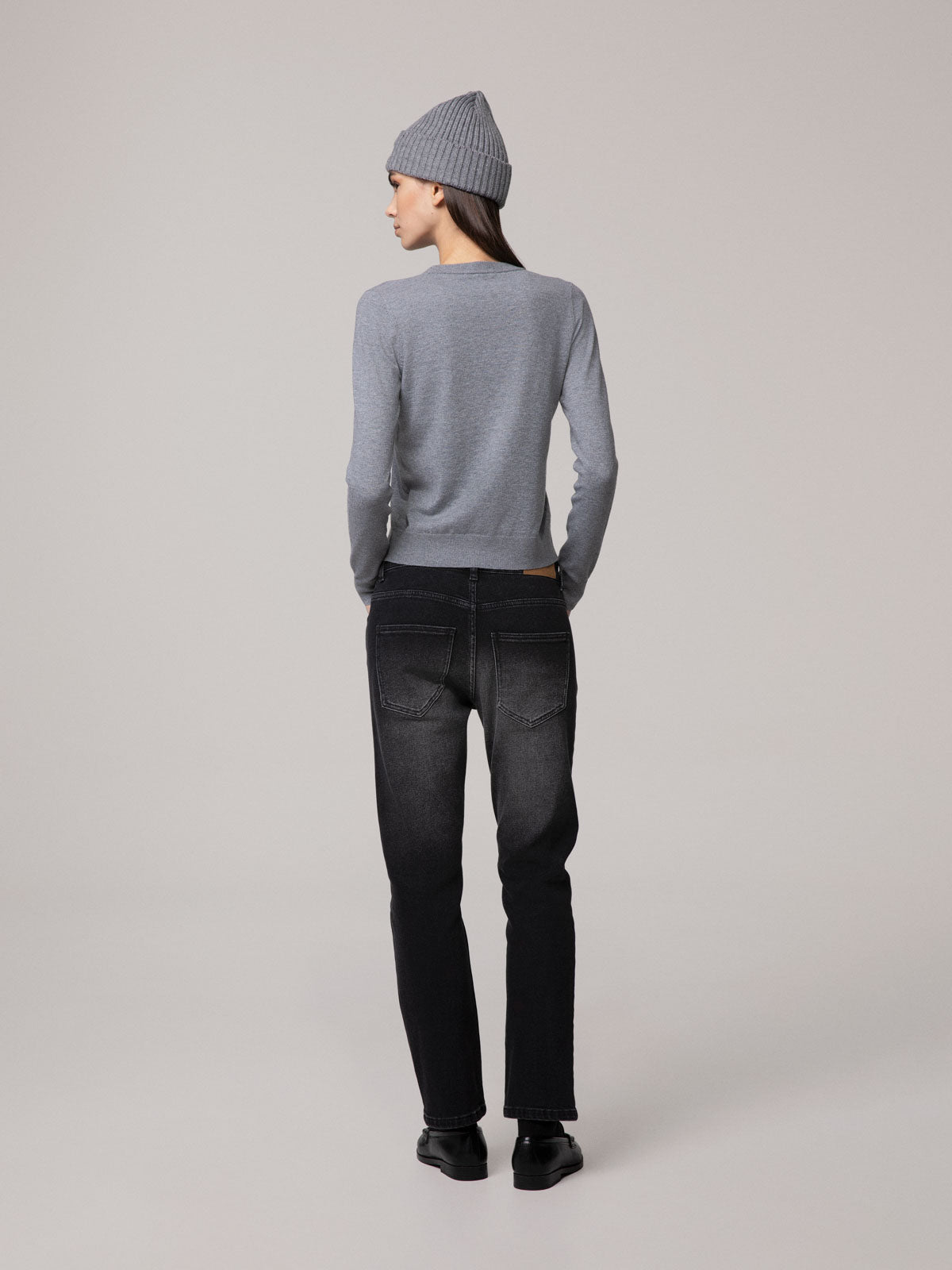 MAGLIA PARICOLLO CON INTARSIO