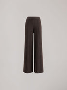 PANTALONE PALAZZO CON NERVATURE IN MAGLIA
