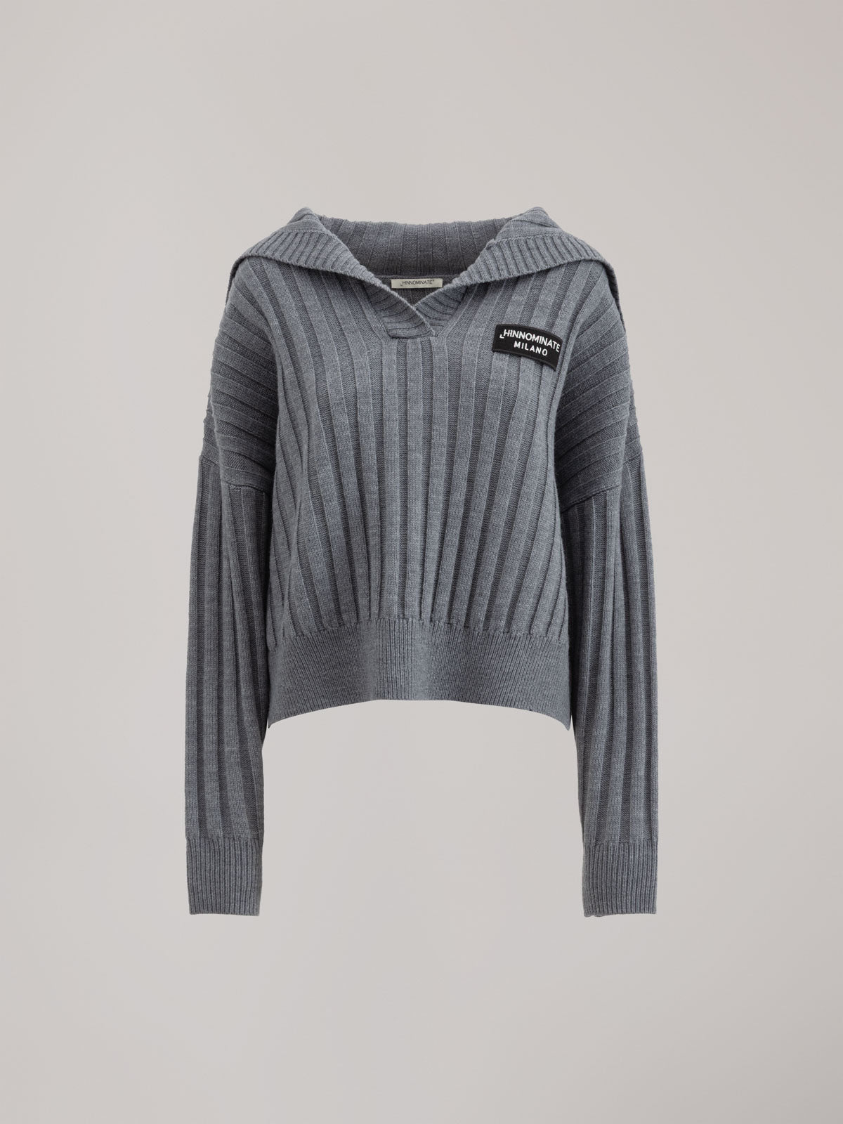 MAGLIA A COSTE CON COLLO MARINAIO