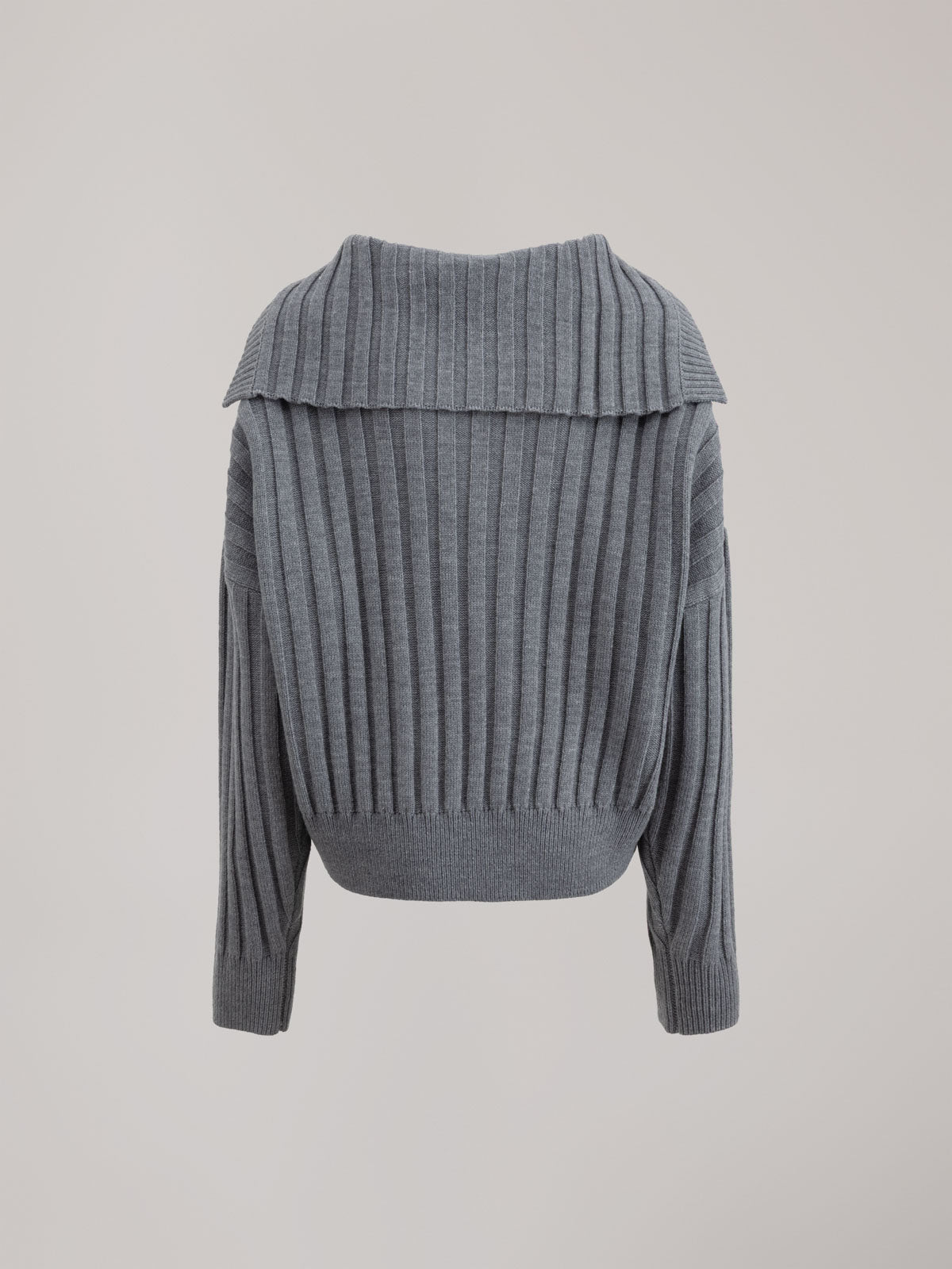 MAGLIA A COSTE CON COLLO MARINAIO