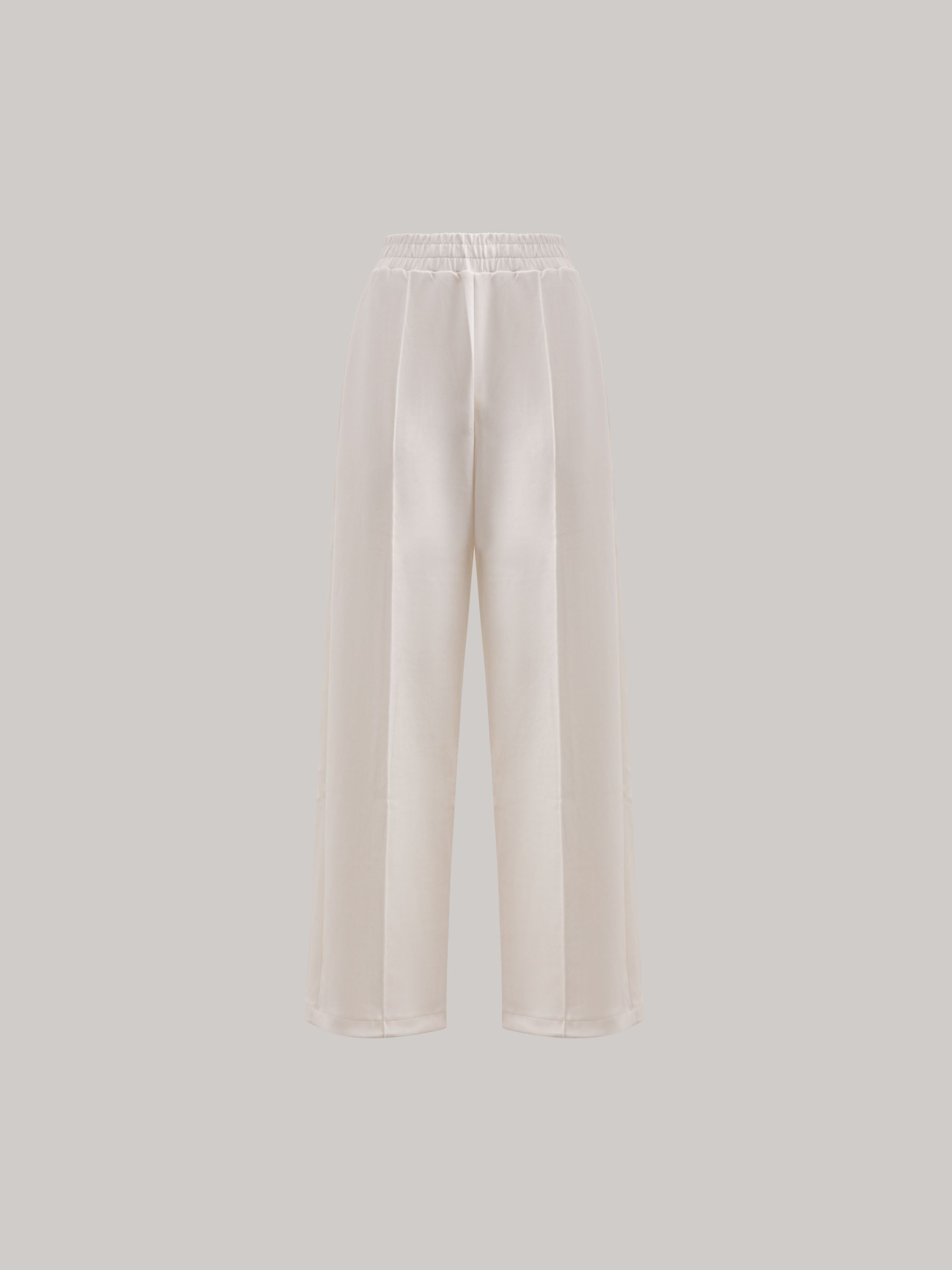 PANTALONE IN VISCOSA CON NERVATURE