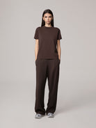 PANTALONE IN VISCOSA CON NERVATURE