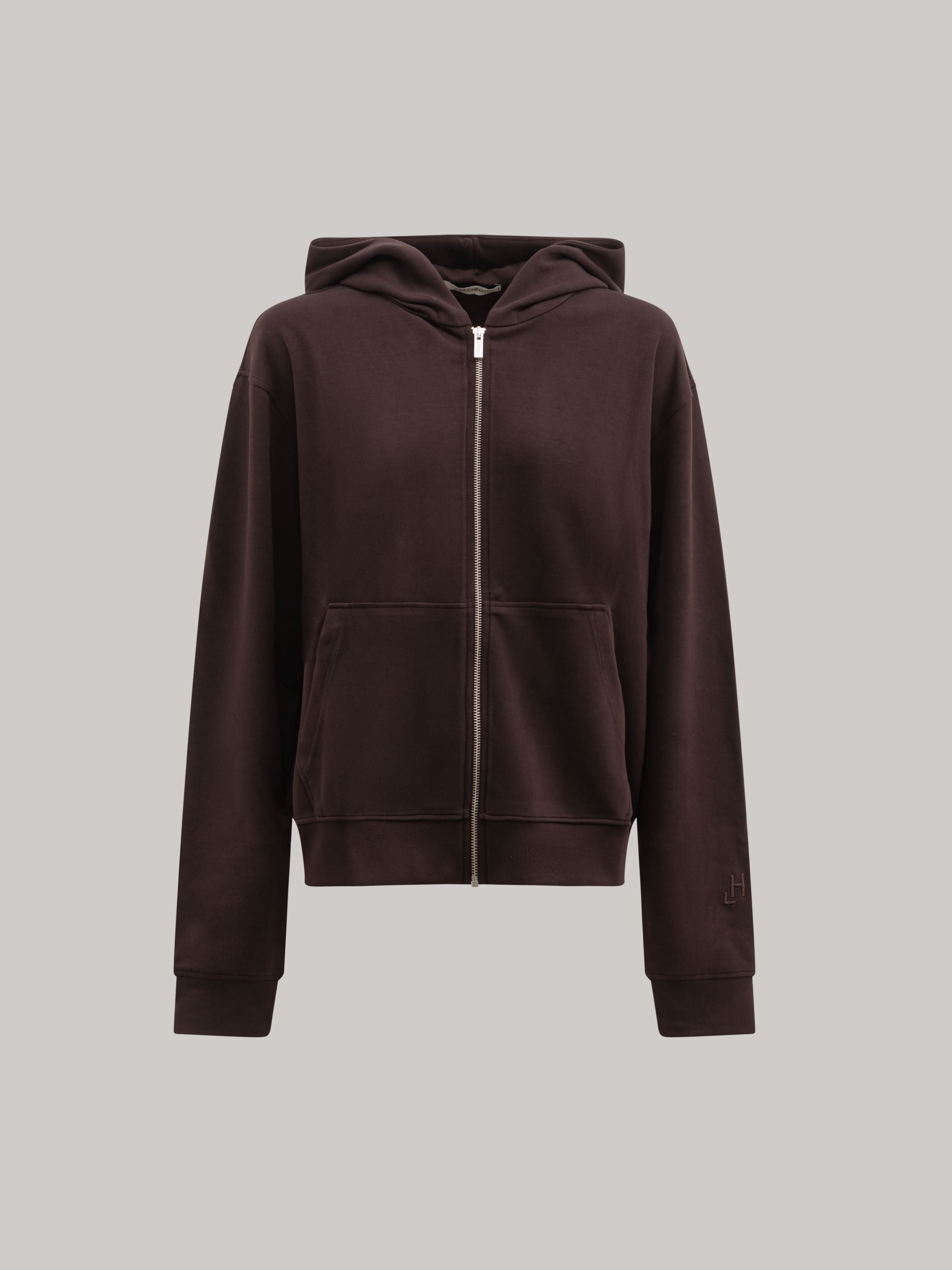 FELPA CAPPUCCIO FULL ZIP IN VISCOSA